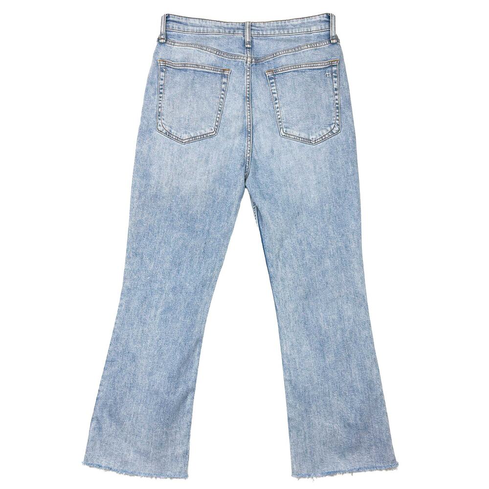 Rag & Bone Casey High Rise Ankle Flare Crop Jeans 29 Lucy Indigo WDD23S2917FFLU - Picture 4 of 11